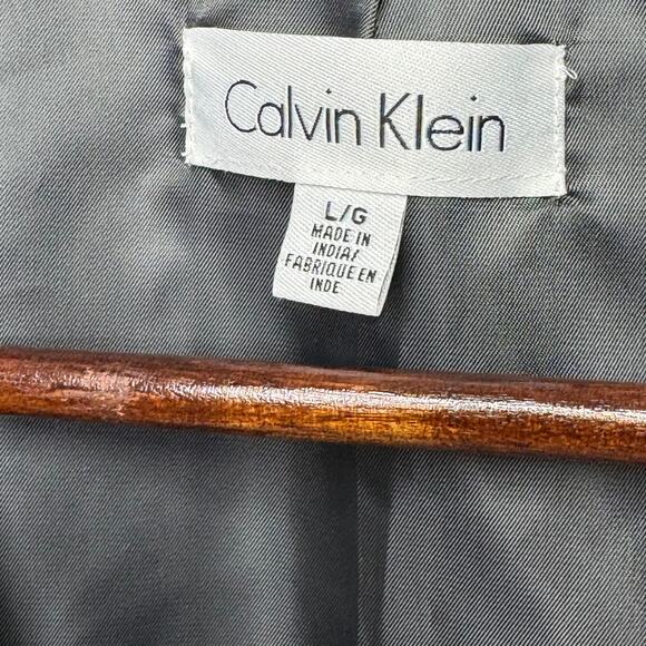 Calvin Klein 3-Piece Gray Suit Blazer Vest Pants Size L 34x30 - Picture 7 of 13